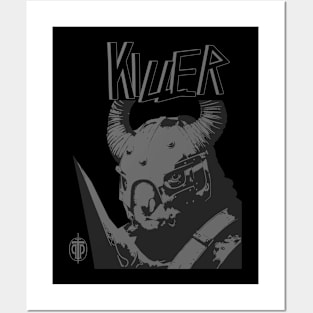 Killer Koala - Barbarians of the Storm - Character - Grey Logo T-Shirt T-Shirt T-Shirt Posters and Art